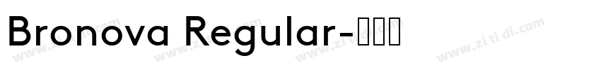 Bronova Regular字体转换